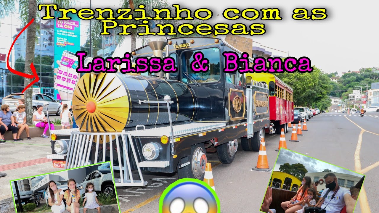 Passeio Incrível com as Princesas Larissa & Bianca no Trenzinho Maria Fumaça do Via Passarela( 4K ).