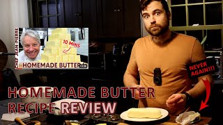 Recipe Review Ep 1: Chef Jean-Pierre Homemade Butter!