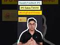 Swasth Foodtech IPO analysis and latest update #shorts
