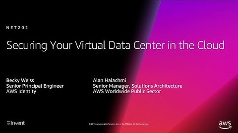 AWS re:Invent 2018: Securing Your Virtual Data Center in the Cloud (NET202)