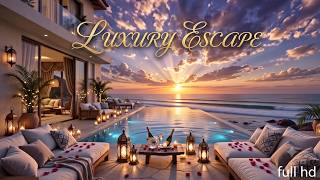 Luxury Hotel Sunset Escape | Πολυτελές Ξενοδοχείο στο Ηλιοβασίλεμα (Ambient Relaxation) Full HD