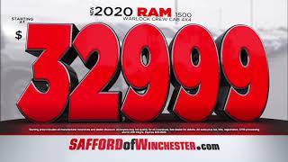New 2020 Ram 1500 starting at $32,999 at Safford of Winchester!