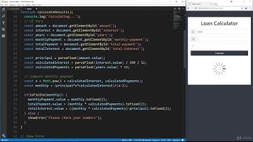 38  Loan Calculator Part 3   Loader & User Experience
