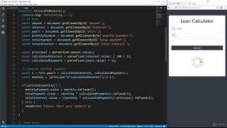 38  Loan Calculator Part 3   Loader & User Experience