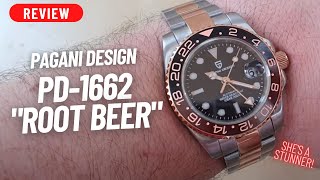 THE BEST EVER LOOKING HOMAGE WATCH??? PAGANI DESIGN 'ROOT BEER' screenshot 5