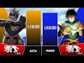 ASTA VS YUNO Power Levels (2023 Updated) I Black Clover Power Scale I Sekai Power Scale