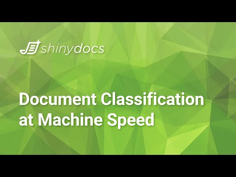 Document Classification at Machine Speed