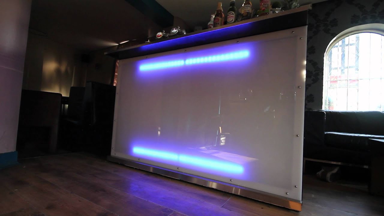 Manchester Mobile Bar Hire lights demonstration.