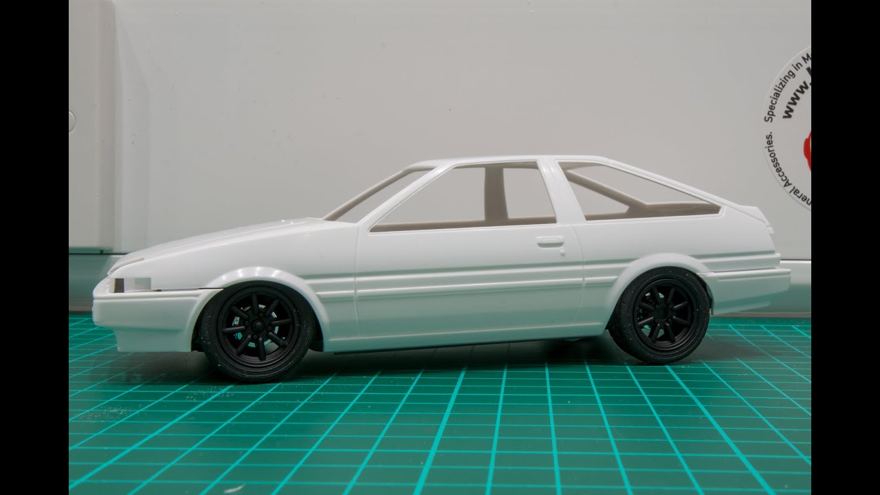 HOW TO PAINT SCALE MODEL CAR WITH SPRAY CAN PAINT Aoshima 1/24 Mine's GT-R  R34 step by step ASMR 