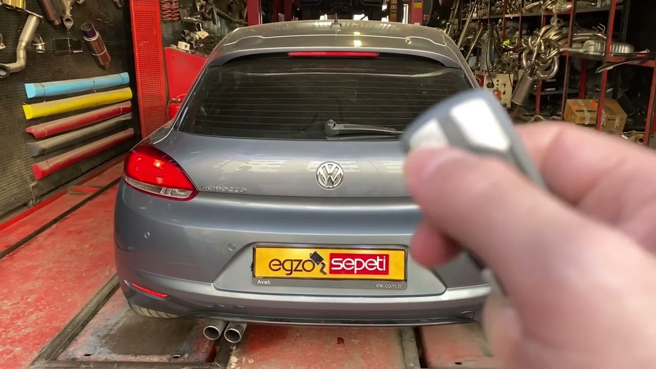 VW SCIROCCO 1.4 TSİ KUMANDALI PERFORMANS EGZOZ SEPETİ KİTİ 👊 #scirocco #egzoz #egzozsesi #varex