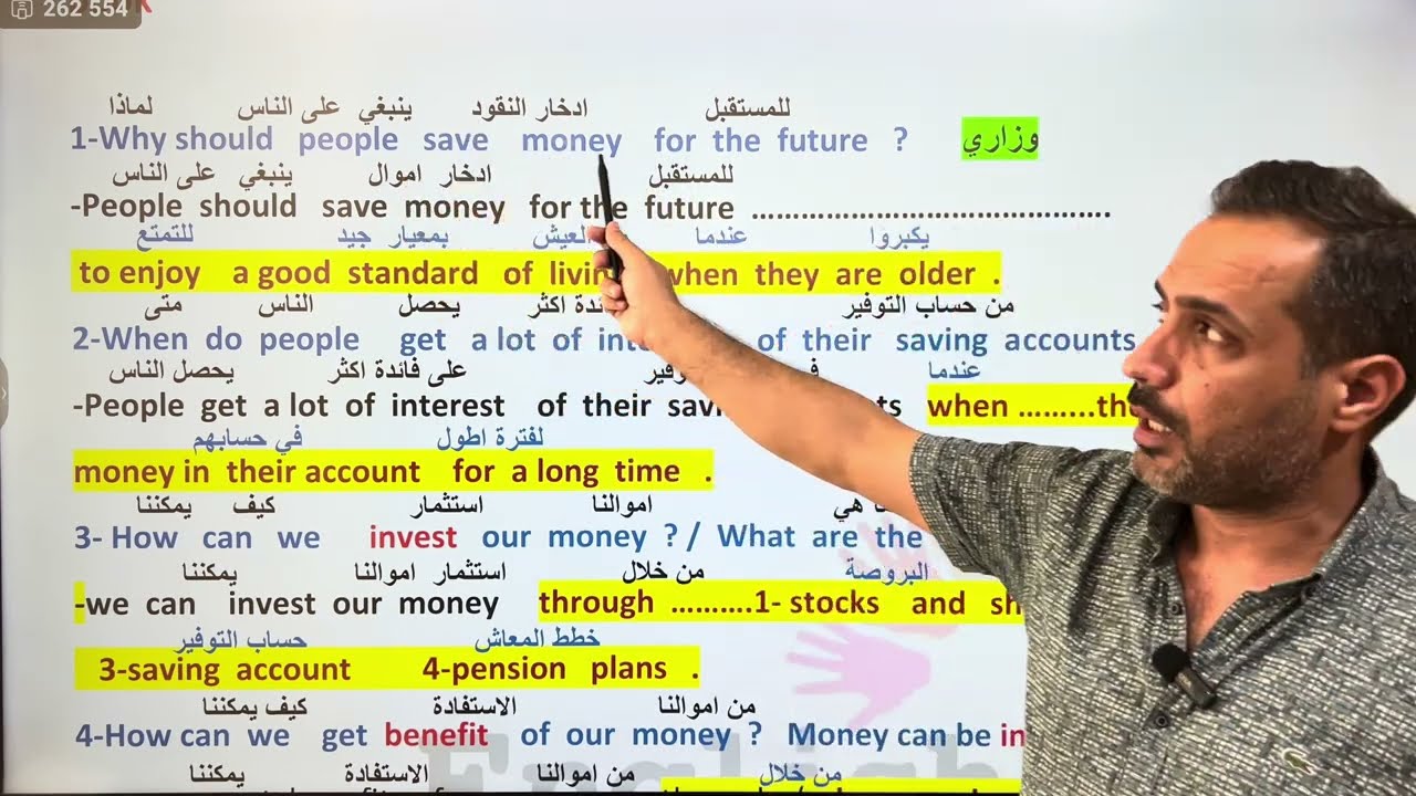 السادس الاعدادي. القطعة الثانية  Unit 6 ( صنع الاموال ) Making money