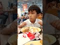 Ranz Kyle eating lunch @jollibee