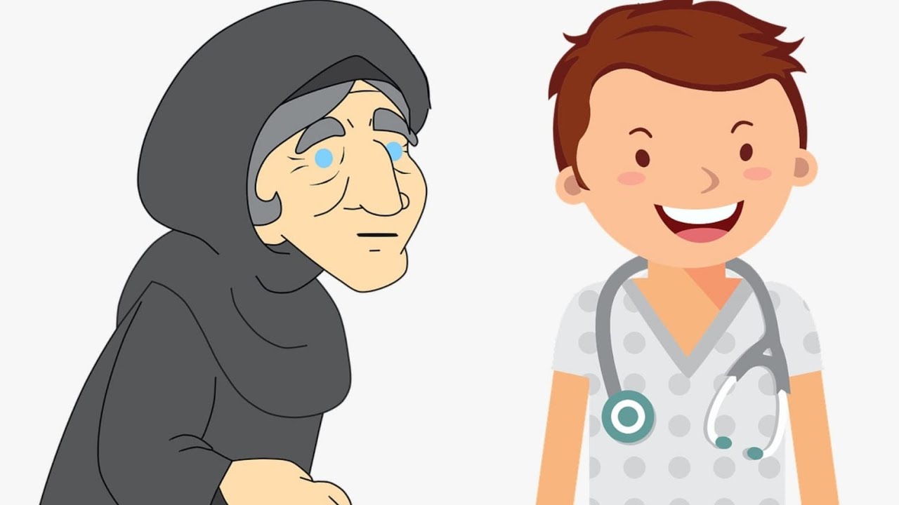 La Vecchia E Il Medico Versione Greco