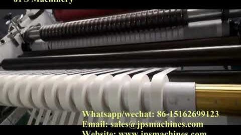 JPS-1300FQ Automatic Non-woven fabric slitting rewinding machine to Sweden