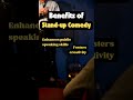 HOBBY BENEFITS of Standup Comedy 🎙️ #standupcomedy #hobbies