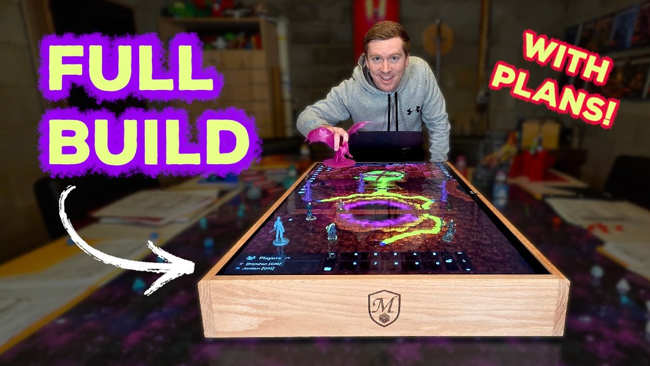 I Built A DIGITAL MAP CASE for a D&D Gaming Table