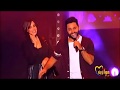 تامر حسني يقب ل زوجته امام جمهور المغرب تامر حسني يقب ل زوجته امام جمهور المغرب