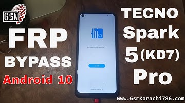 Tecno Spark 5 Pro Android 10 FRP Bypass | TECNO KD7 Android 10 Google Account Bypass Without PC