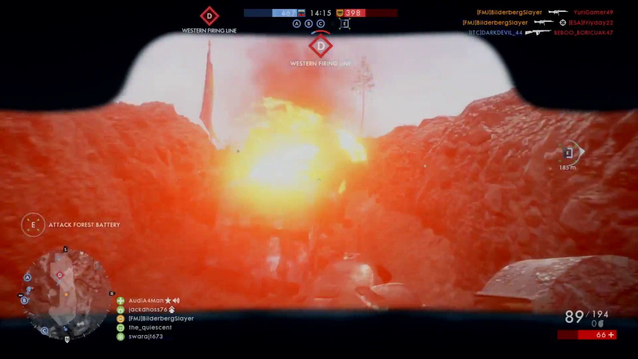 BF1 - Machine Gun Elite Class Clears the Trench on Galacia (New Map)