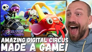 Amazing Digital Circus Made A Game Glitch Karts Reaction Murder Drones