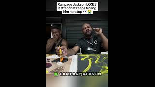 Rampage Jackson LOSES it after chat keeps trolling him nonstop #rampage #kick #shorts