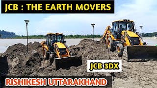 JCB The Earth Movers | Powerfull JCB working in Ganga Ji Rishikesh Uttarakhand | JCB 3DX