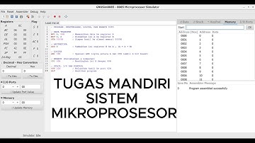 Pemrograman Mikroprosesor 8085 menggunakan Simulator GNUSim8085-Farrell Radithya Nugraha-Elektro UGJ