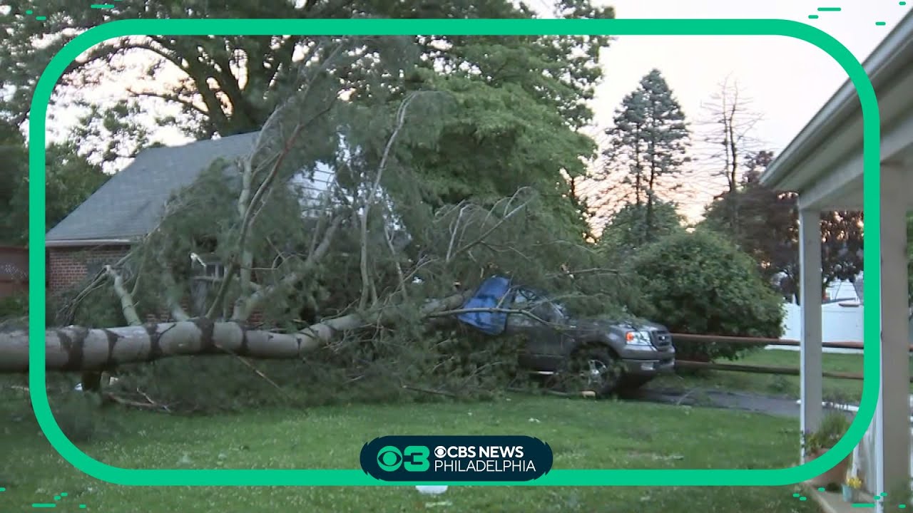 Cleanup underway after storm damage in Delco - YouTube