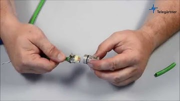 Field assembly circular connector STX M12x1 IP67 X-coded Cat.6A | Telegärtner