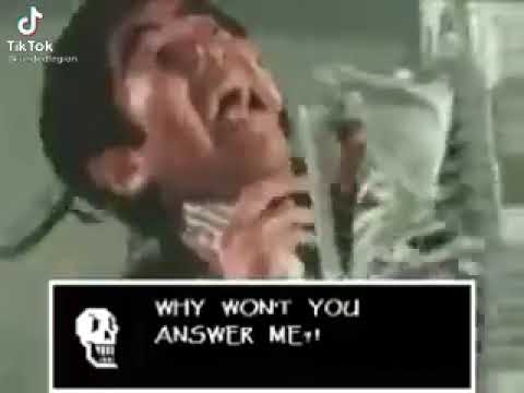 Why won't you answer me!? papyrus tiktok meme