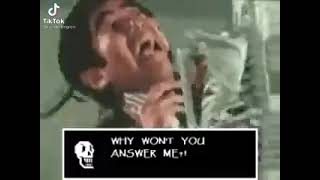 Why won't you answer me!? papyrus tiktok meme