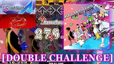 【DDR A(2018)】 #OurMemories [DOUBLE CHALLENGE] 譜面確認＋クラップ
