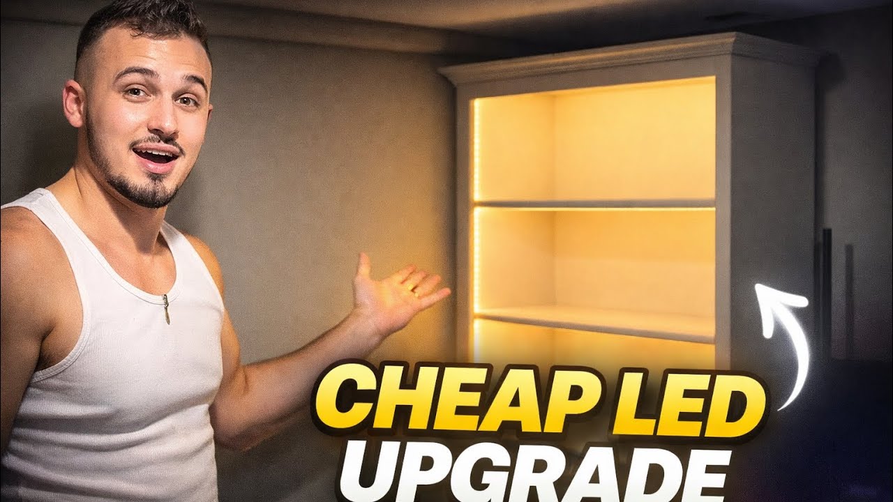 Gaming Room Upgrade #1: DIY LED Bookcase - Step by Step