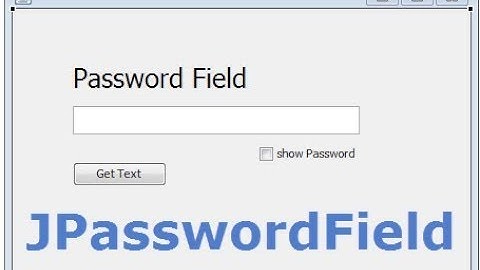 JPasswordField in Windows Builder Java - Intact Abode