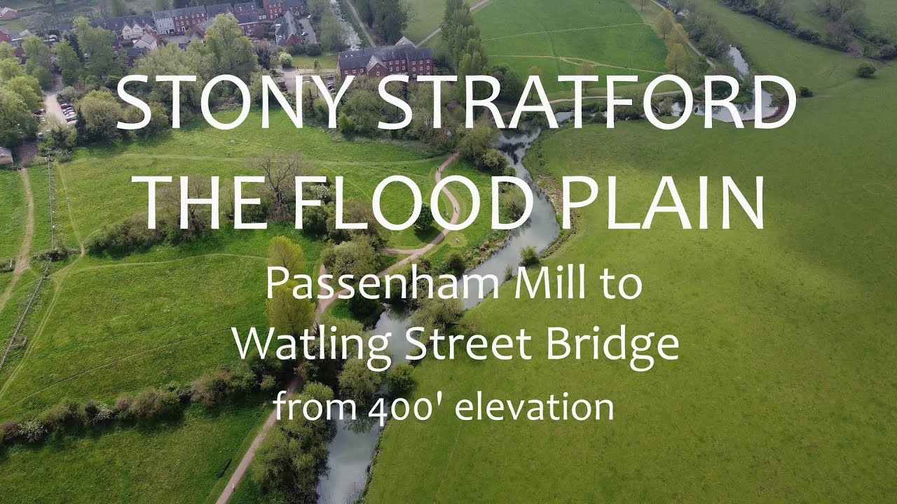 Stony Stratford: The flood plain (4K) 2/4/22 - YouTube