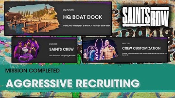 Saints Row: Aggressive Recruiting Mission Guide (How to Complete) | HQ BOAT DOCK | SAINTS CREW