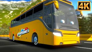 wheels bus animated kids song toddlers
