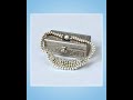 Vintage Louis Rousselet Glass Pearl Rhinestone Necklace - Made in France