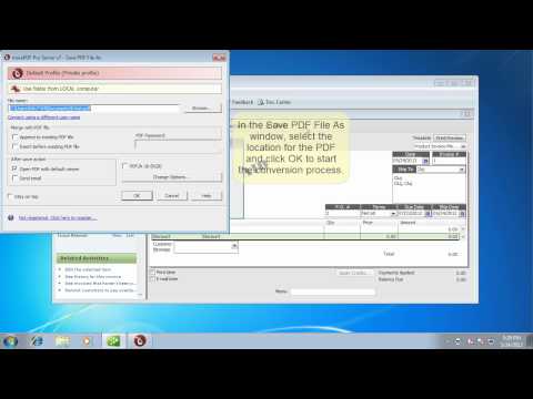 Convert Quickbooks to PDF