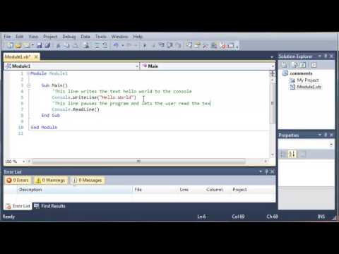 Visual Basic Tutorial   6   Comments And Whitespace   YouTube