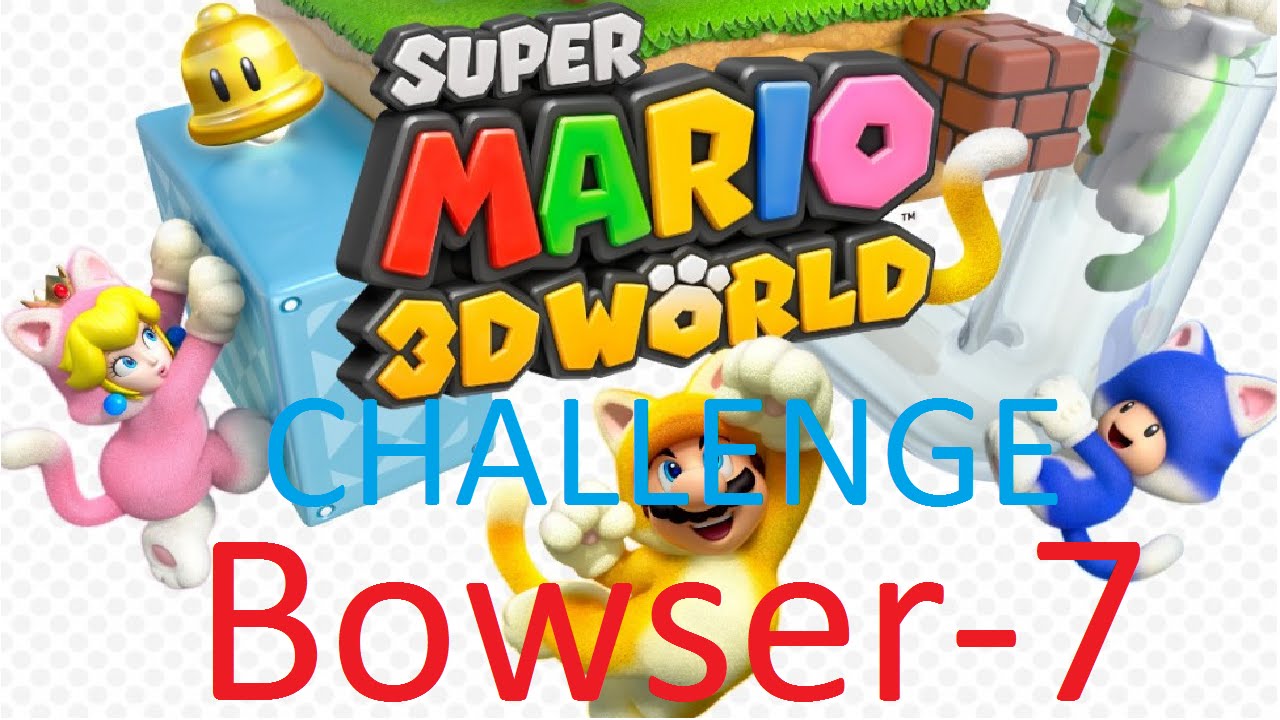 Let's Challenge Super Mario 3D World (Bowser-7 Grumblump Inferno): Don't jump on cubes