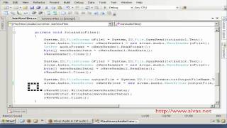 Build an audio converter - using c# and alvas.audio