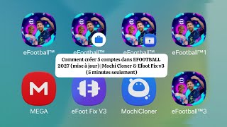 Yadda ake yin asusu 5 na efootball How to make 5 accounts in EFOOTBALL 2027 update 