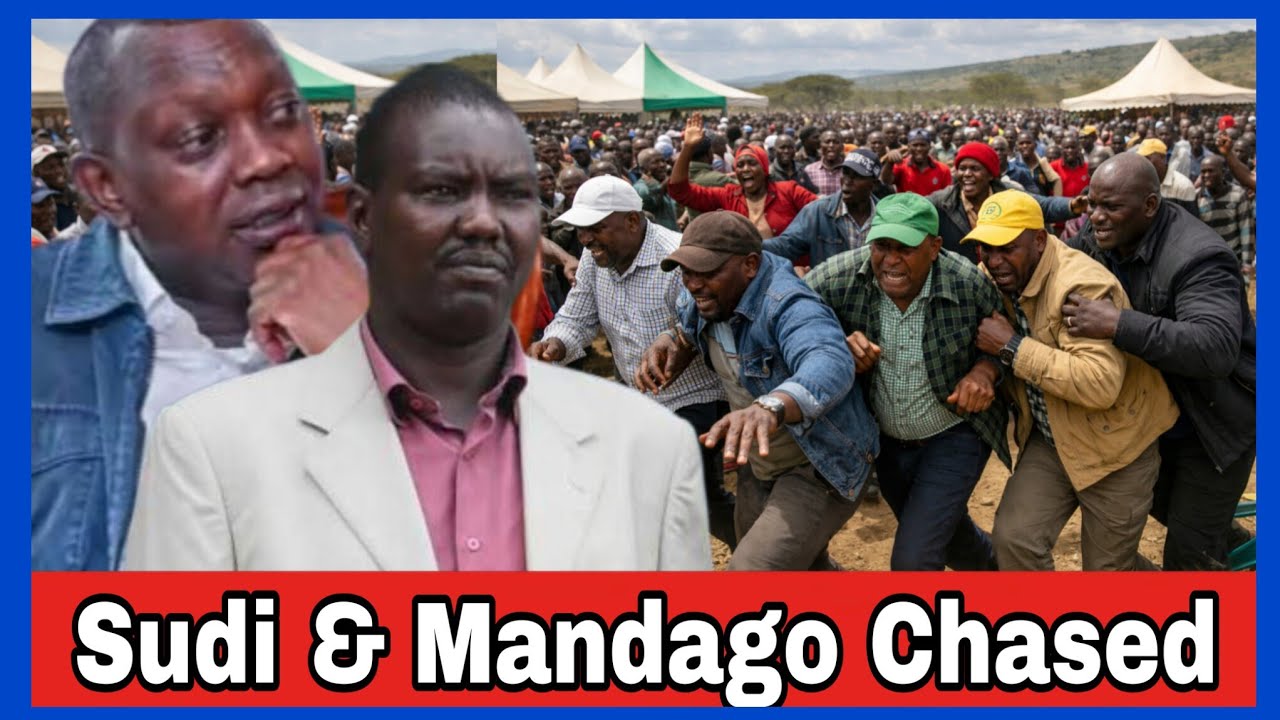 Chaos as Sudi & Mandago chased away at Mp Johana Ngeno funeral in Emuurua dikri today Ruto panics