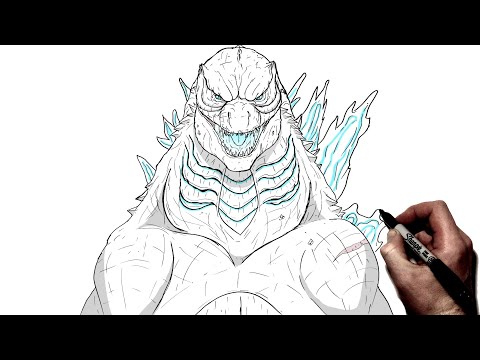 How To Draw Godzilla | Step By Step