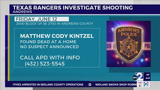 Texas Rangers investigate fatal shooting in Andrews County