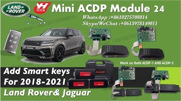 Add Smart keys for Land Rover and Jaguar 2018-2021 with Yanhua Mini ACDP #Land Rover key program