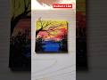 Easy Acrylic Sunset Painting for Beginners 🌅| #shorts