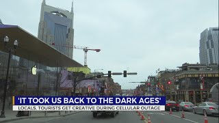 Nashville locals, tourists get creative during cellular outage