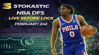 NBA DFS Live Before Lock (Monday 2/2/26) | DraftKings & FanDuel NBA Lineups